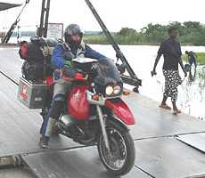 Ferry to Zambia.