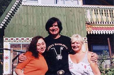 The Russian people were very friendly. I was the first American motorcycle traveler many of them had met, and they were very interested in my perceptions of their country and culture. When they wanted their picture taken with me I was happy to share the frame with them, especially when they were pretty ladies!