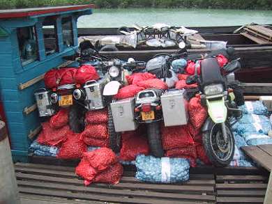 Bikes heading to Indonesia.