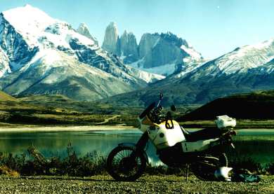 Torres del Paine, Yamaha Tenere