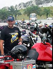 Goose at Sepang raceway in Malaysia.