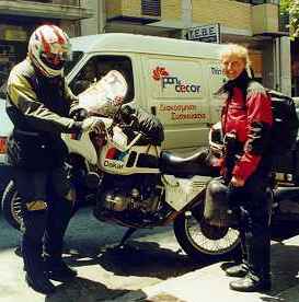 Ken and Carol Duval, leaving Athens