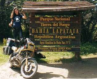 Tiffany Coates in Ushuaia.