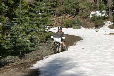 Simon Kennedy in the snows of northern California.