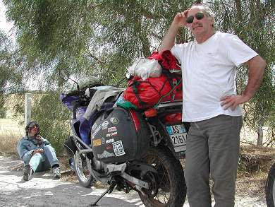 Trying to stay cool in the desert.