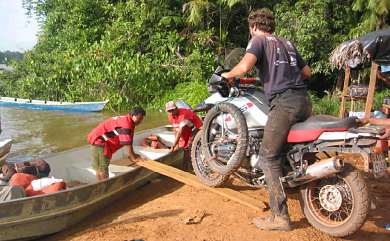 Loading onto a boat