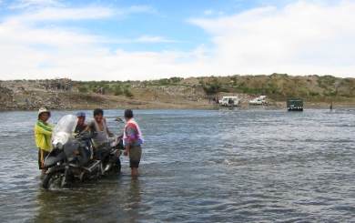 in the Llave River.