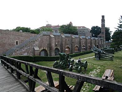 Old fort near the river in Belgrade.