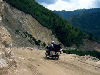 On the road in Guatemala.