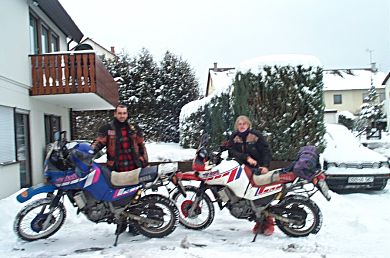 Back home to snow and ice!