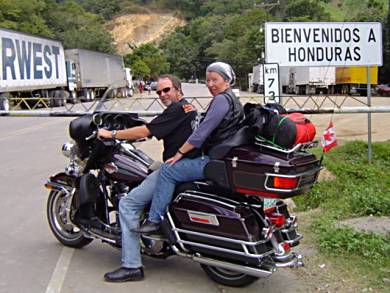 Entering Honduras.