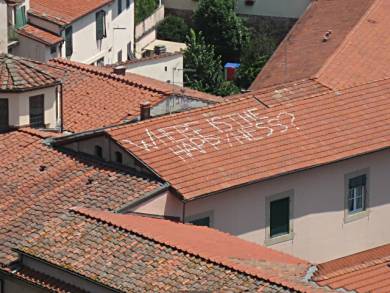 Some one is not happy in this town.