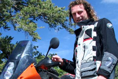 Uwe Krauss visiting Jeremiah St. Ours in Durango.