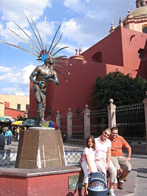 Our nice hosts in Queretaro - Carmen, Dirk and daughter Shannon.