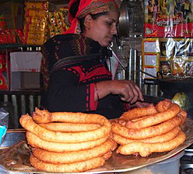 Nepali roti – our dinner.