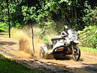 On a muddy road in Panam! 