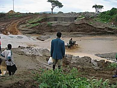 Another river crossing in Kenya.