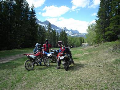 Getting some riding experience in Alberta.