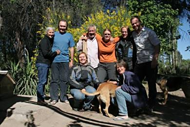 Eight bikers in Argentina.