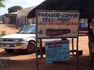 Coffin makers in Malawi.
