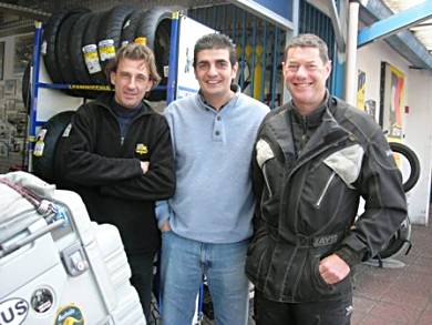 Mario, Antonio and Mike enjoying the early spring sun, Sicily.
