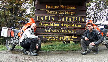 Johan Lundin at Tierra del Fuego.