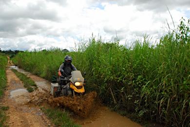 Water crossings and more water crossings. Each one we have to walk to ensure that we will make it through.