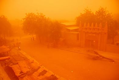 Djenne after the sand storm.