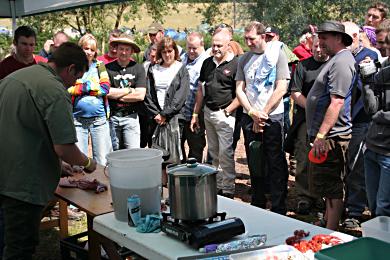 Road kill cookout always well attended.