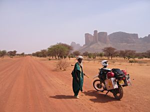 by Paul Hurcomb, UK; The Road to Timbuktu, on route to Cape Town; Yamaha XT600E.