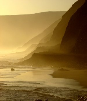 Pacific coastline near Atico, Peru.