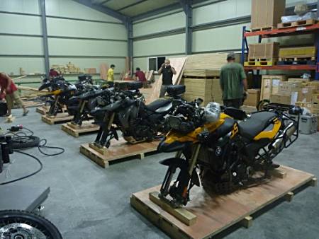 Crating the bike