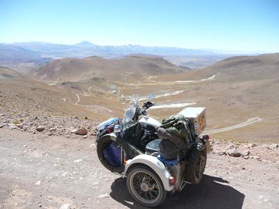 Bike and sidecar.