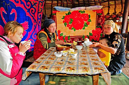 Yurt hospitality.