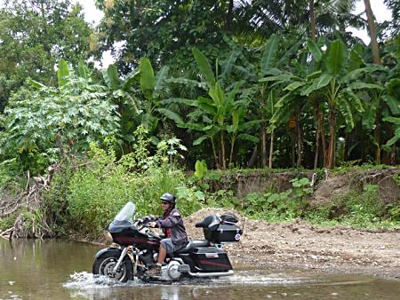 First river crossing in Costa Rica.