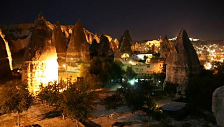 Goereme at night.