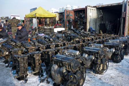 Black market, Mongolia.