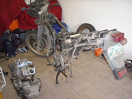 The remains of our AT.