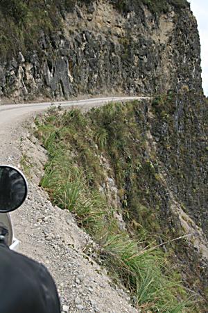 Death road in Peru.