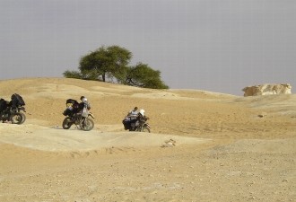 Our campsite, under 'The Acacia Tree'.
