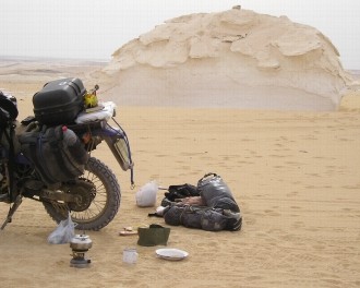 Tea in the desert.