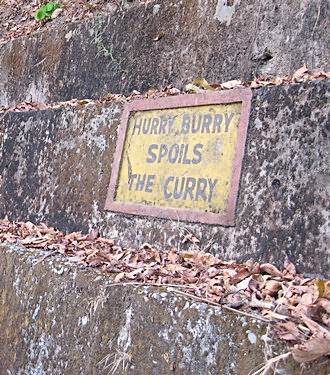 Road sign.