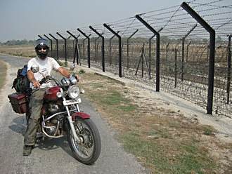 Back road near the border between India and Bangladesh.