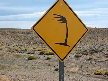 Warning - Fierce winds.