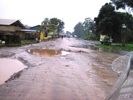 My GPS took me on a walkabout through some of the worst roads in Arusha... Needless to say, we had little to say to each other for the rest of the ride.