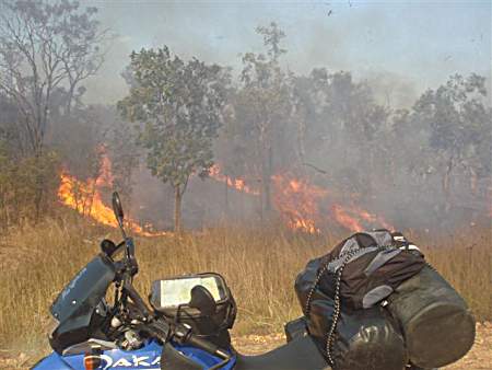 Bush fires in Australia.