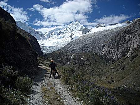 Riding in Peru.