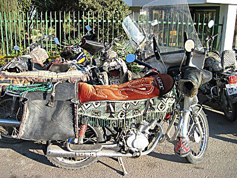 The decorated bikes of Palmyra.