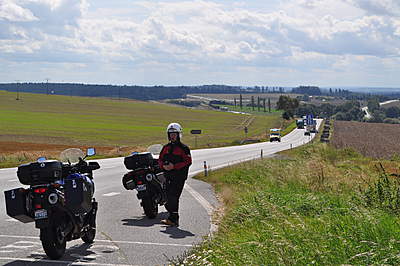 Road to Cesky Krumlov, Czech Republic.