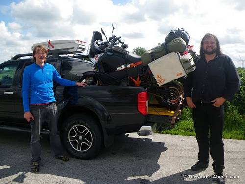 Austrians heading to Iceland with bikes.